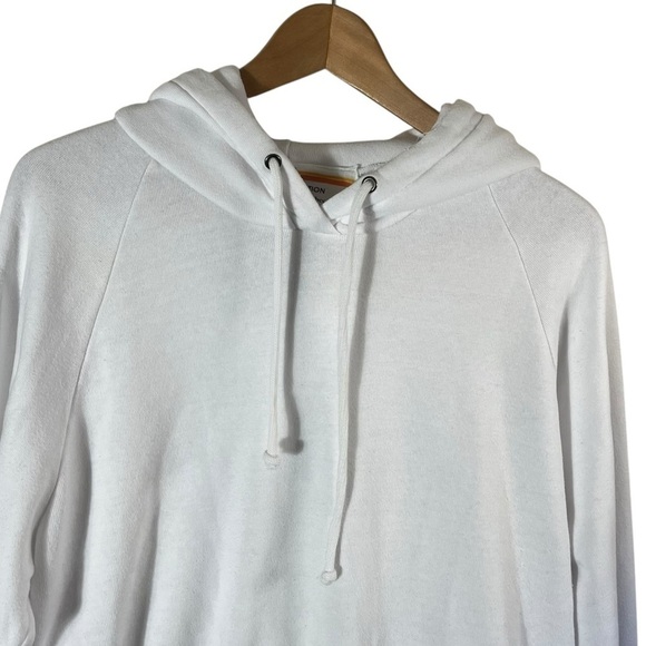 AVIATOR NATION Logo Stripe Crop Pullover Hoodie Sweatshirt - Picture 4 of 10